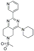 6-METHANESULFONYL-4-PIPERIDIN-1-YL-2-PYRIDIN-3-YL-5,6,7,8-TETRAHYDRO-PYRIDO[4,3-D]PYRIMIDINE 结构式