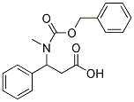 3-(BENZYLOXYCARBONYL-METHYL-AMINO)-3-PHENYL-PROPIONIC ACID 结构式