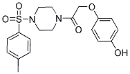 4-(2-(4-[(4-METHYLPHENYL)SULFONYL]PIPERAZIN-1-YL)-2-OXOETHOXY)PHENOL 结构式