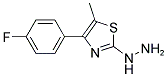 [4-(4-FLUORO-PHENYL)-5-METHYL-THIAZOL-2-YL]-HYDRAZINE 结构式