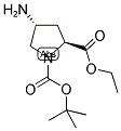 (2S, 4R)-4-AMINO-1-[T-BUTOXYCARBONYL]PYRROLIDINE-2-ETHYLCARBOXYLATE 结构式