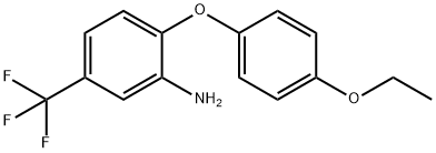 2-(4-乙氧基苯氧基)-5-(三氟甲基)苯胺 结构式