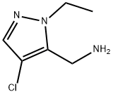 [(4-氯-1-乙基-1H-吡唑-5-基)甲基]胺盐酸盐 结构式