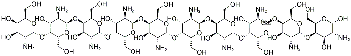 ALPHA-1,4-D-GALACTOSAMINE DECAMER 结构式