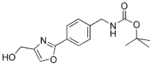 [4-(4-Hydroxymethyl-oxazol-2-yl)-benzyl]-carbamic acid tert-butyl ester 结构式