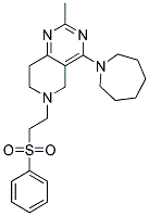 4-AZEPAN-1-YL-2-METHYL-6-[2-(PHENYLSULFONYL)ETHYL]-5,6,7,8-TETRAHYDROPYRIDO[4,3-D]PYRIMIDINE 结构式