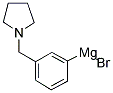 (3-(1-PYRROLIDINYLMETHYL)PHENYL)MAGNESIUM BROMIDE 结构式