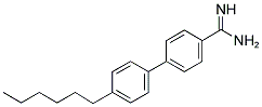 4'-Hexyl-biphenyl-4-carboxamidine 结构式