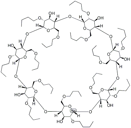 HEPTAKIS-(2,6-DI-O-N-BUTYL)-BETA-CYCLODEXTRIN 结构式