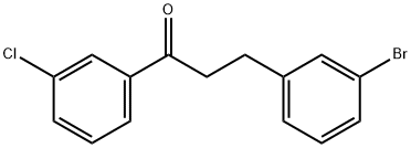 3-(3-Bromophenyl)-3'-chloropropiophenone 结构式