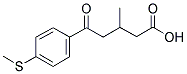 3-METHYL-5-OXO-5-(4-THIOMETHYLPHENYL)VALERIC ACID 结构式