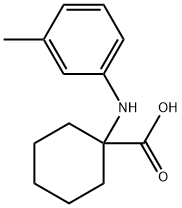 1-(M-甲苯氨基)环己烷-1-羧酸 结构式