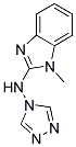 1-METHYL-N-4H-1,2,4-TRIAZOL-4-YL-1H-BENZIMIDAZOL-2-AMINE 结构式