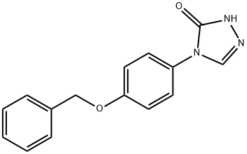 4-[4-(BENZYLOXY)PHENYL]-2,4-DIHYDRO-3H-1,2,4-TRIAZOL-3-ONE 结构式