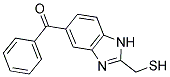 [2-(MERCAPTOMETHYL)-1H-BENZIMIDAZOL-5-YL](PHENYL)METHANONE 结构式