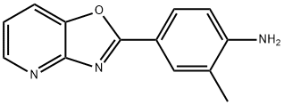 2-METHYL-4-OXAZOLO[4,5-B]PYRIDIN-2-YL-PHENYLAMINE 结构式