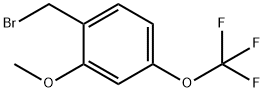 2-甲氧基-4-(三氟甲氧)苄基溴 结构式