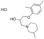 1-(2,4-DIMETHYLPHENOXY)-3-(3-METHYLPIPERIDIN-1-YL)PROPAN-2-OL HYDROCHLORIDE 结构式