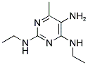 N-[5-AMINO-2-(ETHYLAMINO)-6-METHYLPYRIMIDIN-4-YL]-N-ETHYLAMINE 结构式