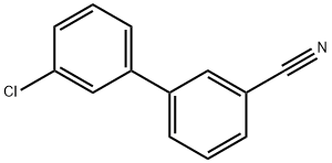 3'-CHLORO[1,1'-BIPHENYL]-3-CARBONITRILE 结构式