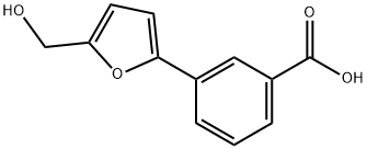 3-[5-(羟甲基)-2-呋喃基]苯甲酸 结构式