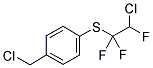 1-CHLOROMETHYL-4-(2-CHLORO-1,1,2-TRIFLUORO-ETHYLSULFANYL)-BENZENE 结构式
