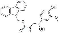 FMOC-ALPHA-AMINOMETHYL-4-HYDROXY-3-METHOXYBENZYL ALCOHOL 结构式