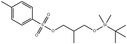 3-(TERT-BUTYLDIMETHYLSILANYLOXY)-2-METHYLPROPYL 4-METHYLBENZENESULFONATE 结构式