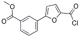 METHYL 3-[5-(CHLOROCARBONYL)-2-FURYL]BENZOATE 结构式