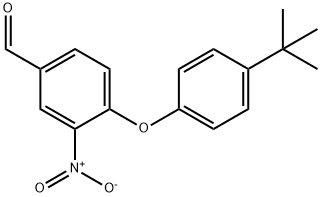 4-(4-TERT-BUTYL-PHENOXY)-3-NITRO-BENZALDEHYDE 结构式