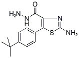 2-AMINO-5-[4-(TERT-BUTYL)PHENYL]-1,3-THIAZOLE-4-CARBOHYDRAZIDE 结构式