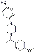 4-(4-[1-(4-METHOXYPHENYL)ETHYL]PIPERAZIN-1-YL)-4-OXOBUTANOIC ACID 结构式