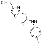 2-[4-(CHLOROMETHYL)-1,3-THIAZOL-2-YL]-N-(4-METHYLPHENYL)ACETAMIDE 结构式