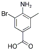 4-AMINO-3-BROMO-5-METHYLBENZENECARBOXYLIC ACID 结构式