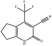 2-氧代-4-(三氟甲基)-2,5,6,7-四氢-1H-环五[B]吡啶-3-甲腈 结构式