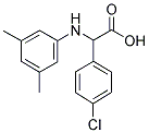 (4-CHLORO-PHENYL)-(3,5-DIMETHYL-PHENYLAMINO)-ACETIC ACID 结构式