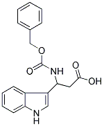 3-BENZYLOXYCARBONYLAMINO-3-(1H-INDOL-3-YL)-PROPIONIC ACID 结构式