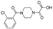 [4-(2-CHLOROBENZOYL)PIPERAZIN-1-YL](OXO)ACETIC ACID 结构式