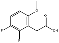 2,3-二氟-6-甲氧苯醋酸 结构式