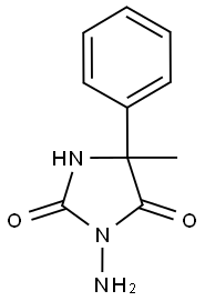 3-AMINO-5-METHYL-5-PHENYL-IMIDAZOLIDINE-2,4-DIONE 结构式