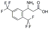 3-AMINO-3-(2,5-BIS-TRIFLUOROMETHYL-PHENYL)-PROPIONIC ACID 结构式