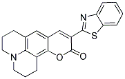 10-(2-Benzothiazolyl)-2,3,6,7-tetrahydro-1H,5H, 11h[1] benzopyrano[6,7,8-ij]quinolizin-11-one 结构式