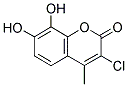 3-CHLORO-7,8-DIHYDROXY-4-METHYL-2H-CHROMEN-2-ONE 结构式