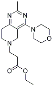 ETHYL 3-(2-METHYL-4-MORPHOLIN-4-YL-7,8-DIHYDROPYRIDO[4,3-D]PYRIMIDIN-6(5H)-YL)PROPANOATE 结构式