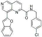 8-(1-Benzofuran-2-yl)-N-(4-chlorobenzyl)-1,6-naphthyridine-2-carboxamide 结构式