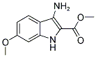3-AMINO-6-METHOXY-1H-INDOLE-2-CARBOXYLIC ACID METHYL ESTER 结构式