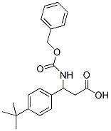 3-BENZYLOXYCARBONYLAMINO-3-(4-TERT-BUTYL-PHENYL)-PROPIONIC ACID 结构式