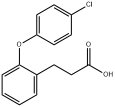 3-[2-(4-CHLOROPHENOXY)PHENYL]PROPANOIC ACID 结构式
