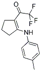 2,2,2-TRIFLUORO-1-(2-P-TOLYLAMINOCYCLOPENT-1-ENYL)ETHANONE 结构式