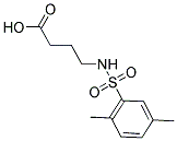 4-[[(2,5-DIMETHYLPHENYL)SULFONYL]AMINO]BUTANOIC ACID 结构式